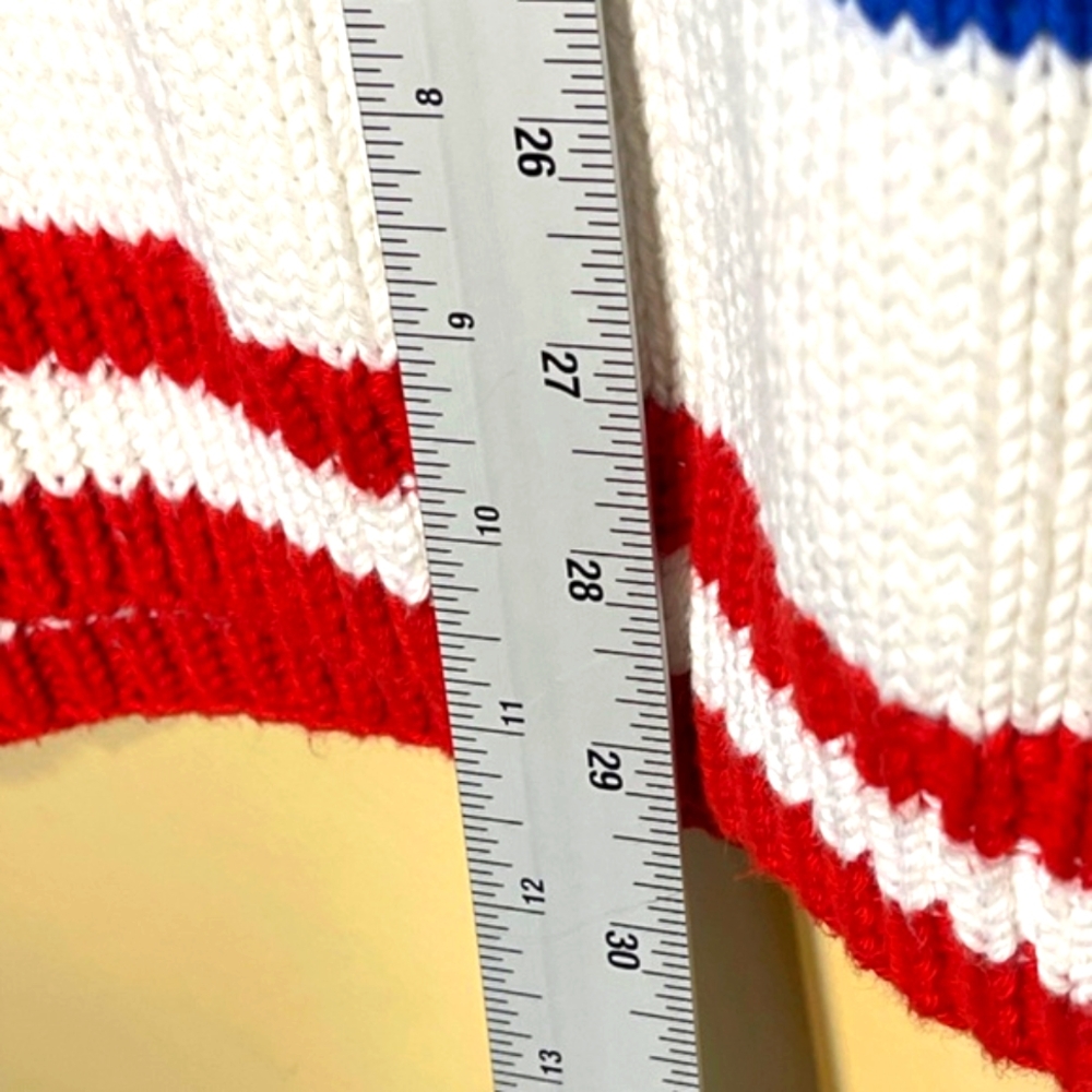 Cotton White Sweater with Stars by Chompas del Peru - Picture 4 of 5